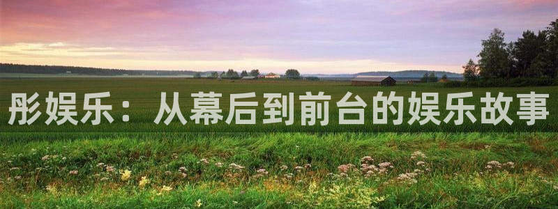 聚彩2平台登录：彤娱乐：从幕后到前台的娱乐故事
