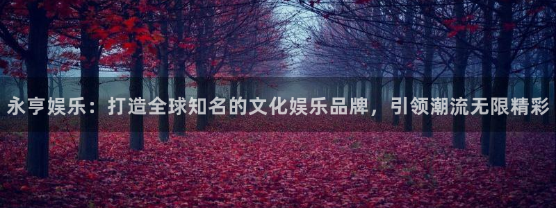 聚彩登录界面入口：永亨娱乐：打造全球知名的文化娱乐品牌，引领潮流无限精彩